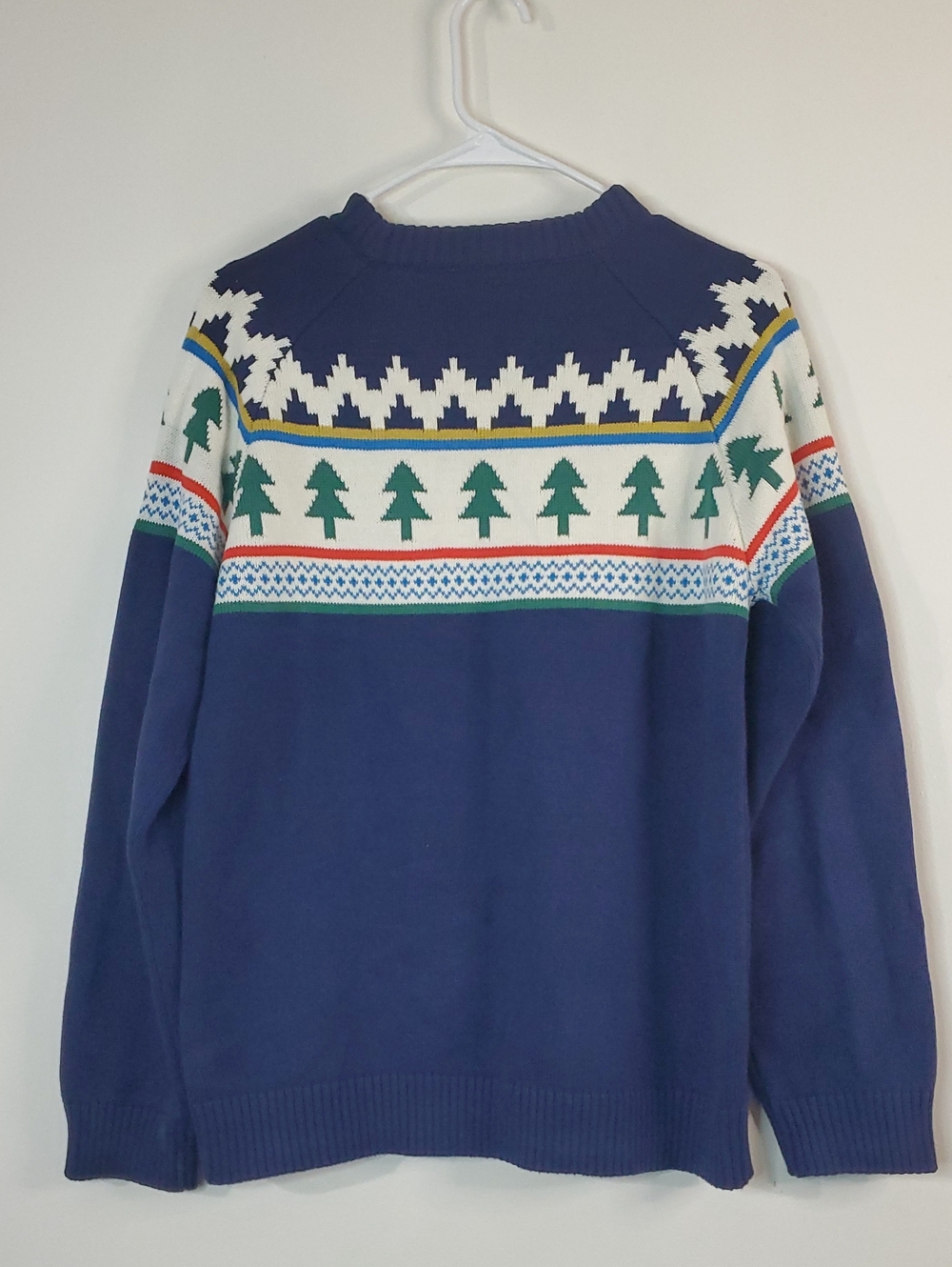 Womens Hanna Andersson Winter Solstice Holiday Sweater Size Small Blue Fairisle - Picture 7 of 15